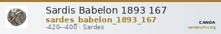 Sardis Babelon 1893 167 — CANOA