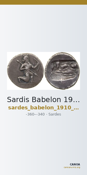 Sardis Babelon 1910 74-80 — CANOA
