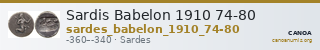 Sardis Babelon 1910 74-80 — CANOA