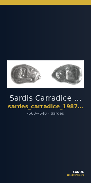 Sardis Carradice 1987 Croeseid A heavy — CANOA