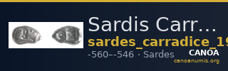 Sardis Carradice 1987 Croeseid A heavy — CANOA