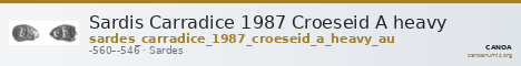 Sardis Carradice 1987 Croeseid A heavy — CANOA