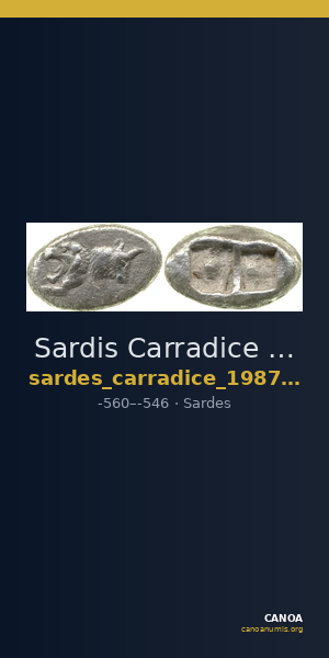 Sardis Carradice 1987 Croeseid A heavy — CANOA