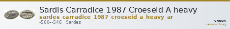 Sardis Carradice 1987 Croeseid A heavy — CANOA