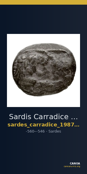 Sardis Carradice 1987 Croeseid A light — CANOA