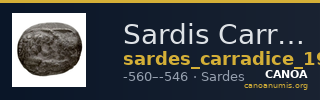 Sardis Carradice 1987 Croeseid A light — CANOA