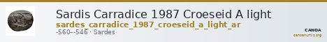Sardis Carradice 1987 Croeseid A light — CANOA