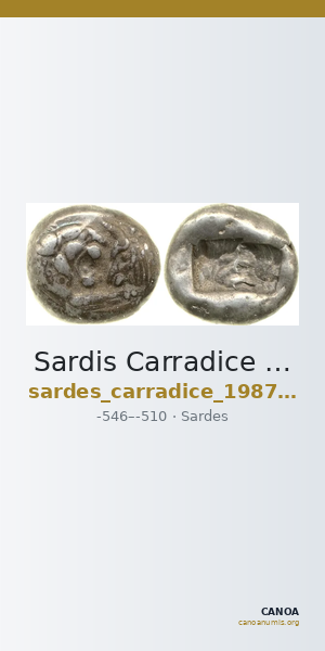 Sardis Carradice 1987 Croeseid B — CANOA