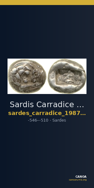 Sardis Carradice 1987 Croeseid B — CANOA