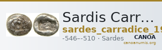 Sardis Carradice 1987 Croeseid B — CANOA