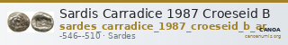 Sardis Carradice 1987 Croeseid B — CANOA