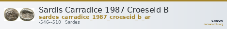 Sardis Carradice 1987 Croeseid B — CANOA