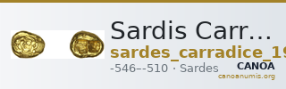 Sardis Carradice 1987 Croeseid B — CANOA