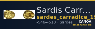 Sardis Carradice 1987 Croeseid B — CANOA