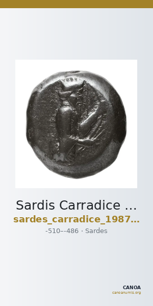 Sardis Carradice 1987 Type I siglos — CANOA