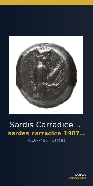 Sardis Carradice 1987 Type I siglos — CANOA