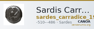 Sardis Carradice 1987 Type I siglos — CANOA
