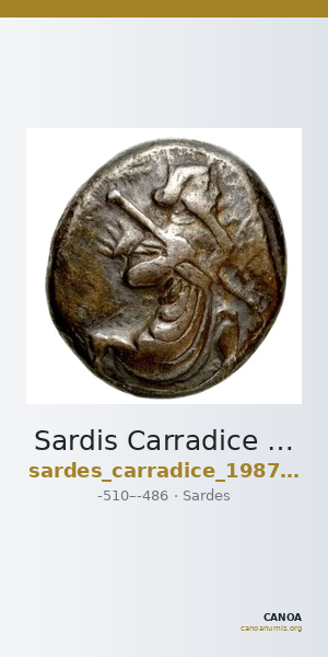 Sardis Carradice 1987 Type IIIa siglos — CANOA