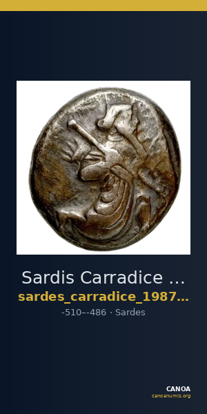 Sardis Carradice 1987 Type IIIa siglos — CANOA