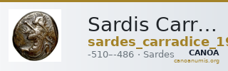 Sardis Carradice 1987 Type IIIa siglos — CANOA