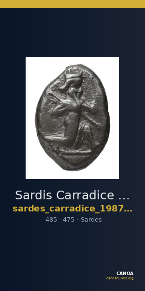 Sardis Carradice 1987 Type IIIb early siglos — CANOA