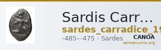 Sardis Carradice 1987 Type IIIb early siglos — CANOA