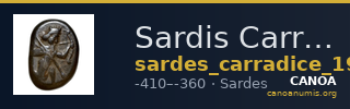Sardis Carradice 1987 Type IIIb late siglos — CANOA