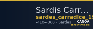 Sardis Carradice 1987 Type IV late daric — CANOA