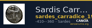Sardis Carradice 1987 Type IV late siglos — CANOA