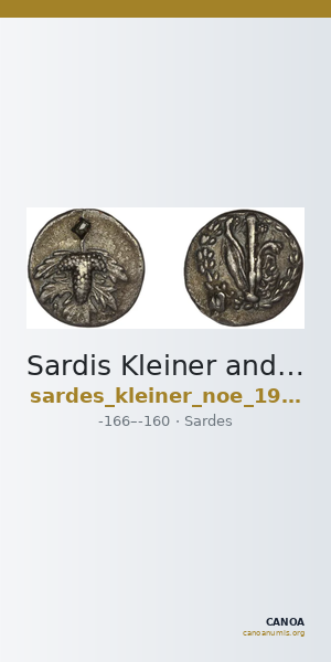 Sardis Kleiner and Noe 1977 1 didrachms — CANOA