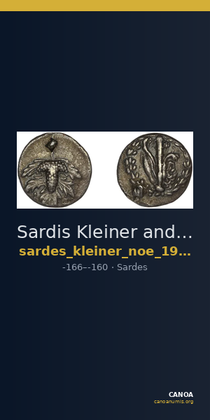 Sardis Kleiner and Noe 1977 1 didrachms — CANOA
