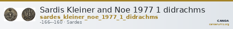 Sardis Kleiner and Noe 1977 1 didrachms — CANOA