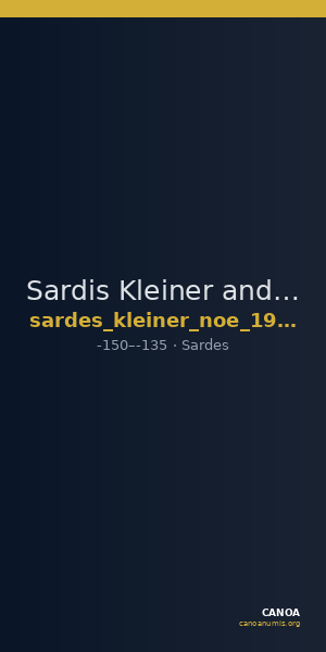Sardis Kleiner and Noe 1977 13 — CANOA