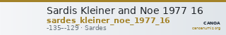 Sardis Kleiner and Noe 1977 16 — CANOA