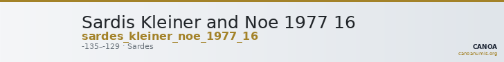 Sardis Kleiner and Noe 1977 16 — CANOA
