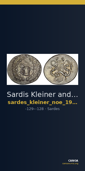 Sardis Kleiner and Noe 1977 17a — CANOA