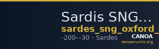 Sardis SNG Oxford 865 — CANOA