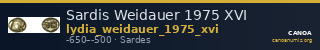 Sardis Weidauer 1975 XVI — CANOA
