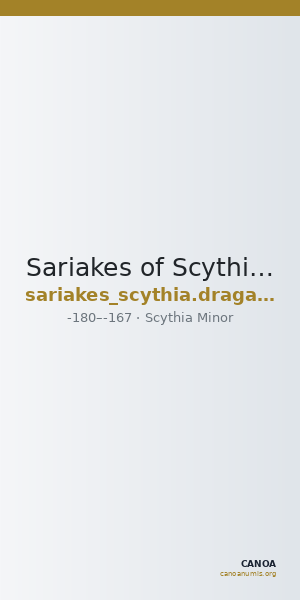 Sariakes of Scythia Thrace Draganov 2015 824-49 — CANOA