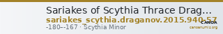 Sariakes of Scythia Thrace Draganov 2015 940-57 — CANOA