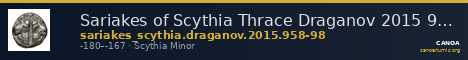 Sariakes of Scythia Thrace Draganov 2015 958-98 — CANOA
