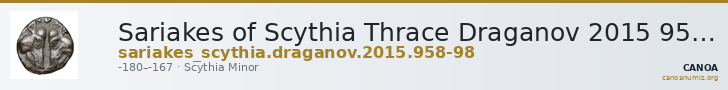 Sariakes of Scythia Thrace Draganov 2015 958-98 — CANOA