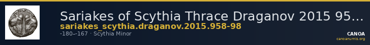 Sariakes of Scythia Thrace Draganov 2015 958-98 — CANOA