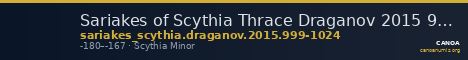 Sariakes of Scythia Thrace Draganov 2015 999-1024 — CANOA