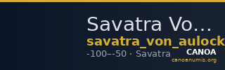 Savatra Von Aulock 1976 154 — CANOA