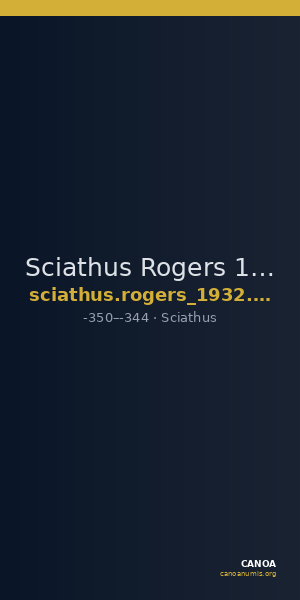 Sciathus Rogers 1932 575 — CANOA