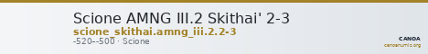 Scione AMNG III.2 Skithai' 2-3 — CANOA