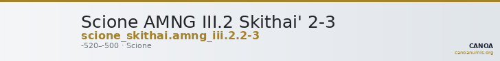Scione AMNG III.2 Skithai' 2-3 — CANOA