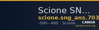 Scione SNG ANS Macedonia 703-5 — CANOA