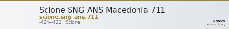 Scione SNG ANS Macedonia 711 — CANOA
